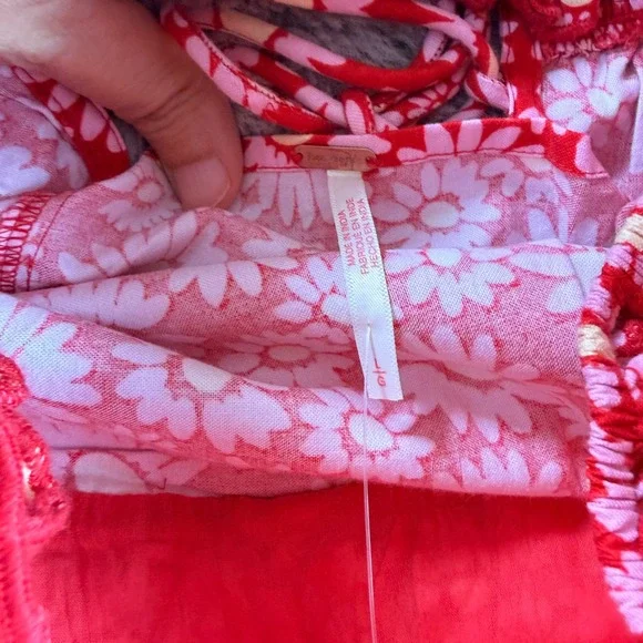 NWT Free People Lucinda Printed Midi Dress CottageFloral Smocked Size L Sun Boho - Picture 6 of 16